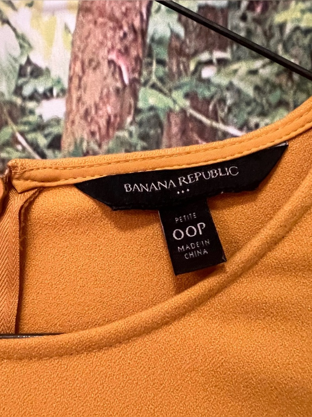 Banana Republic Mustard 3/4 Sleeve Dress Jackie O Style - Picture 11 of 11